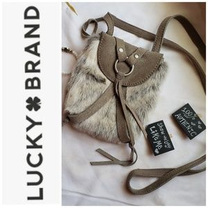 Lucky Brand Fur Crossbody Purse